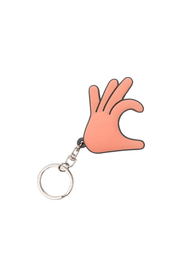 Mr. Wonderful Set of 2 key rings - Hands forming a heart printed