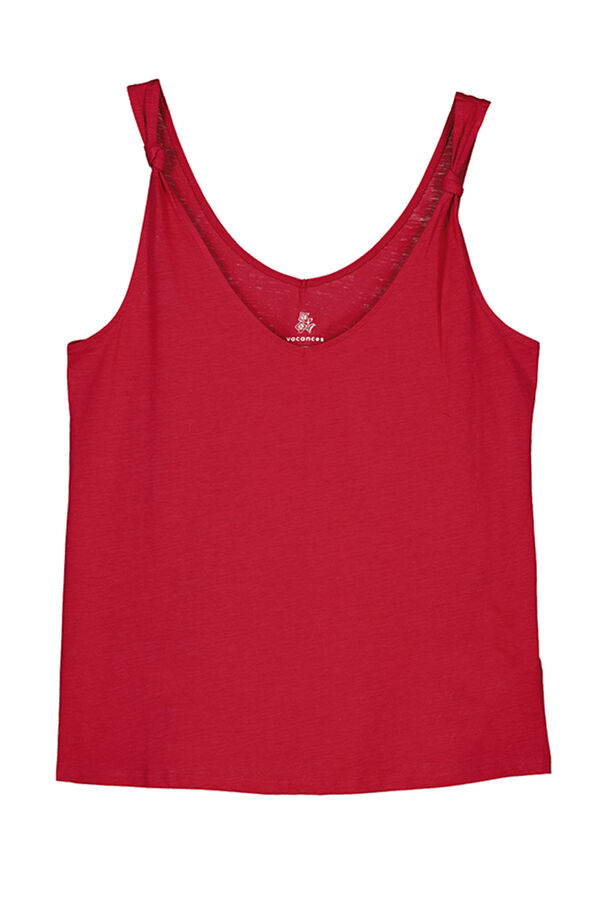 Womensecret Red 100% cotton vest top red