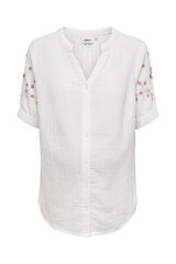 Womensecret Embroidered maternity blouse white