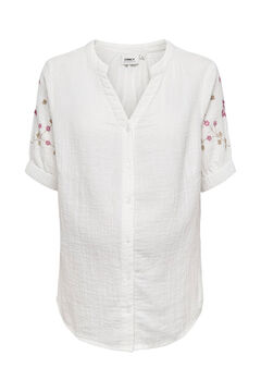 Womensecret Embroidered maternity blouse white