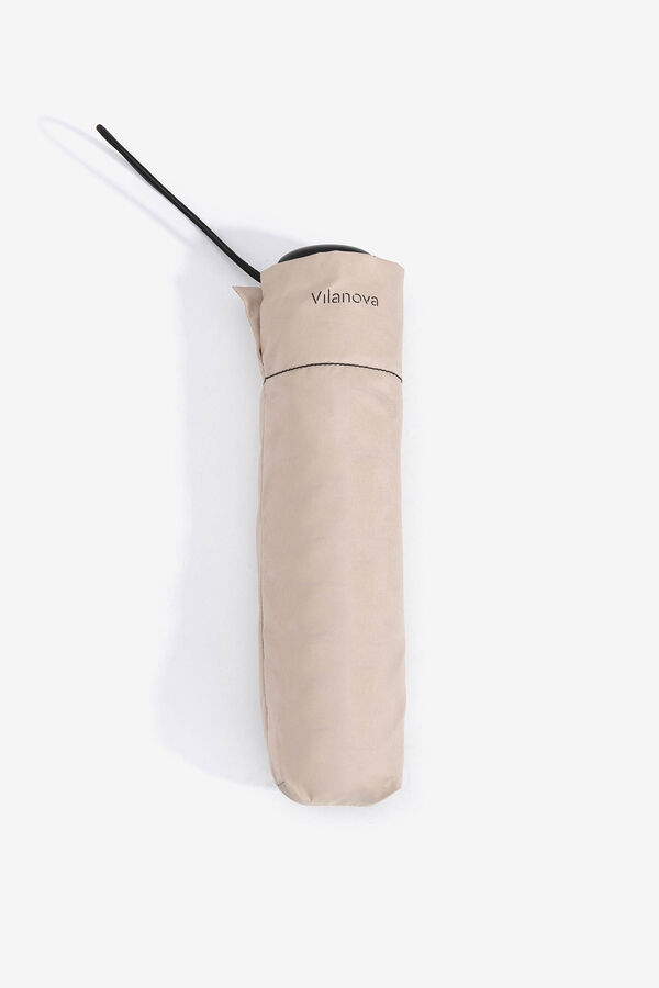 Vilanova Paraguas Plegable Liso beige