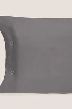 Womensecret Capa almofada algodão orgânico. Cama 135-140 cm. cinzento