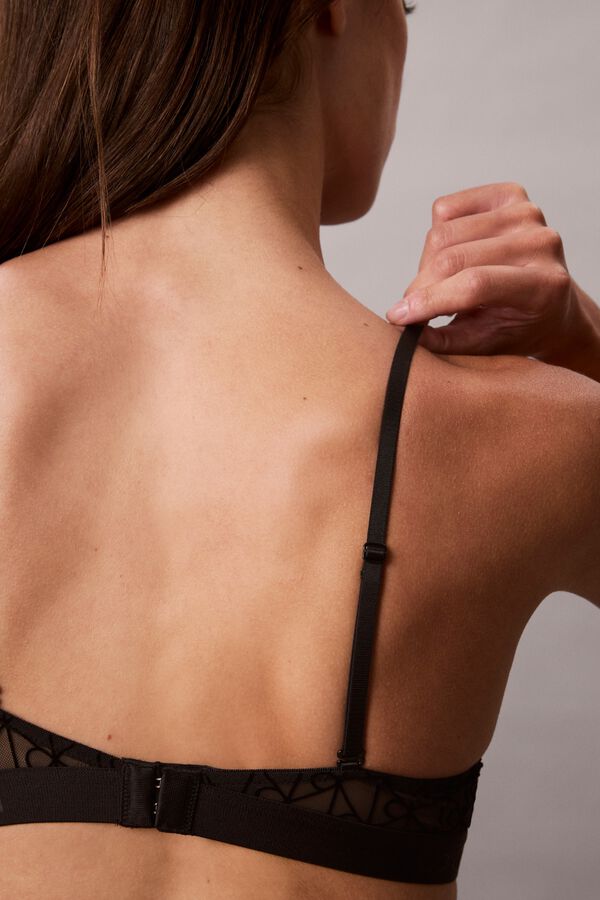 Calvin Klein Soutien pr&eacute;-moldado preto