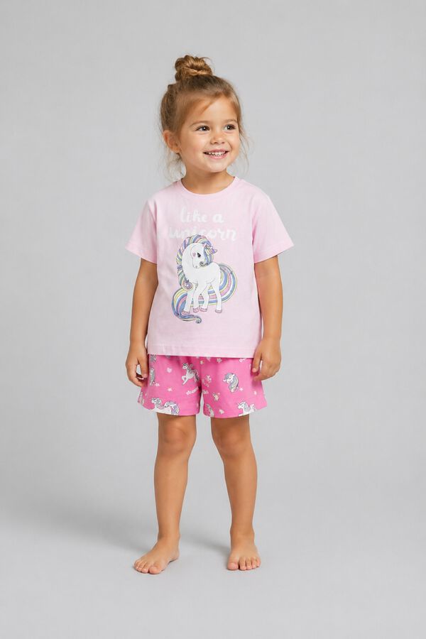 Name it Pijama corto de ni&ntilde;a rosa