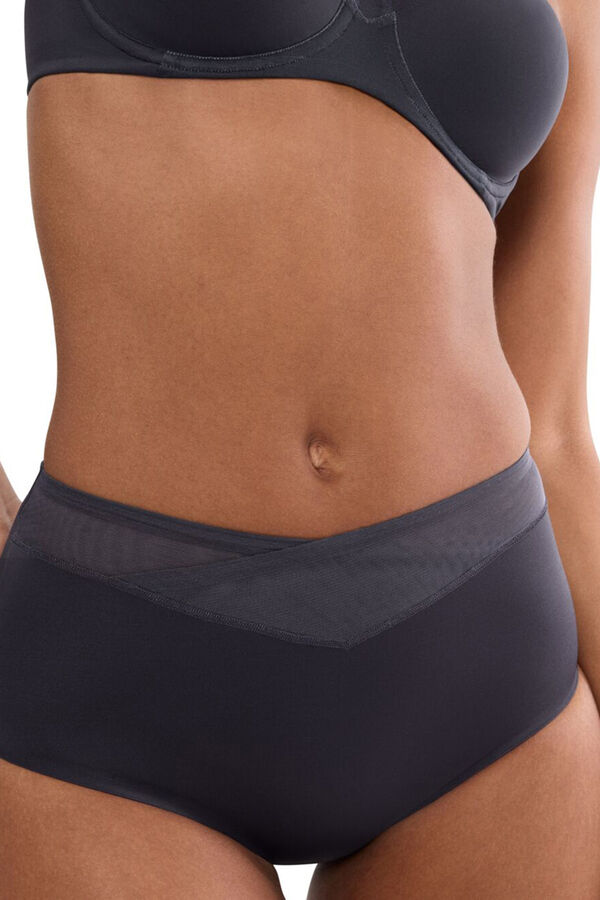 Triumph Cotton seamless high-waisted panty grey