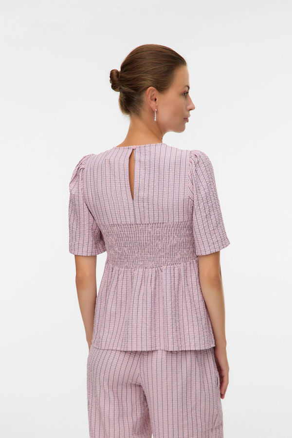 Mamalicious Short sleeve maternity top pink