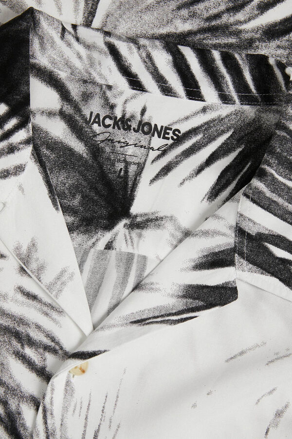 Jack & Jones Camisa estampada manga curta branco