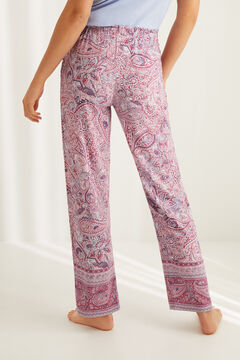 Womensecret Long cotton paisley bottoms white