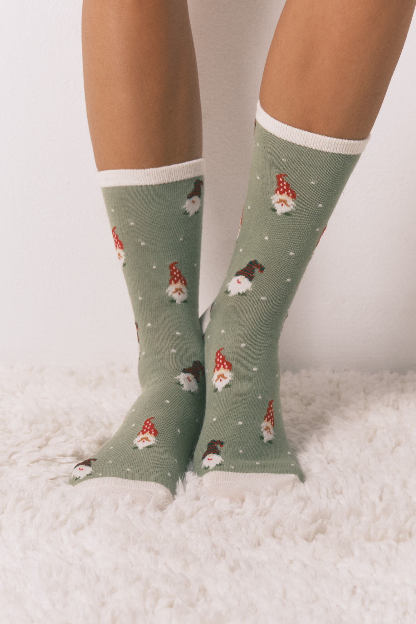Women'secret Pack of 3 long cotton gnome socks