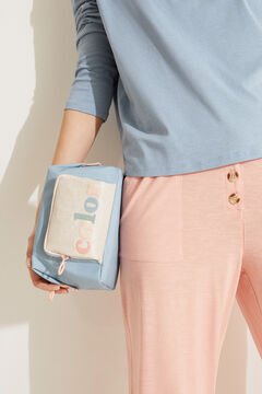 Womensecret Medium blue nylon vanity case blue