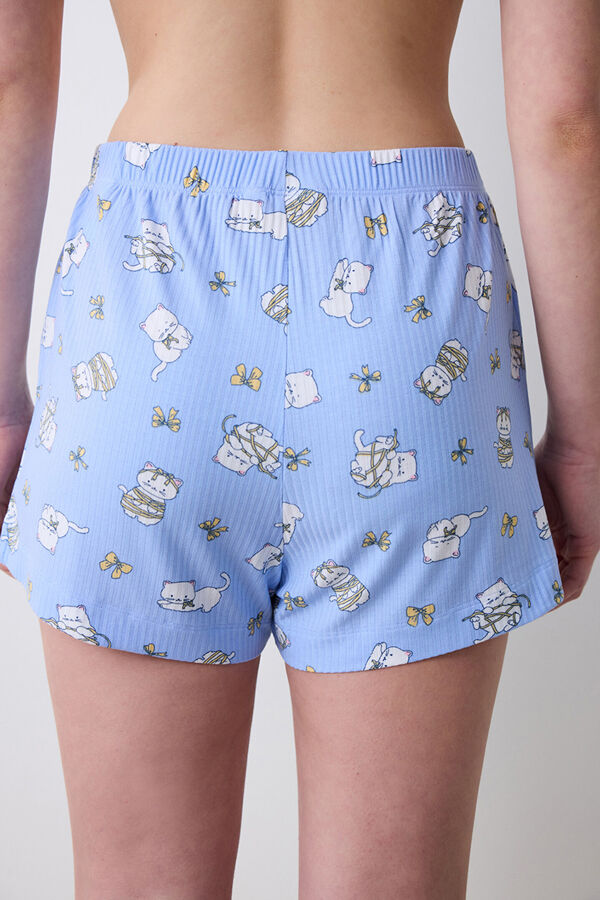Penti Blue printed short pyjamas pants Plava