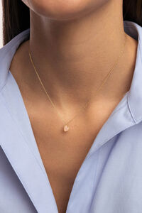 Singularu Entz&uuml;ckende rosa Herz vergoldete Halskette