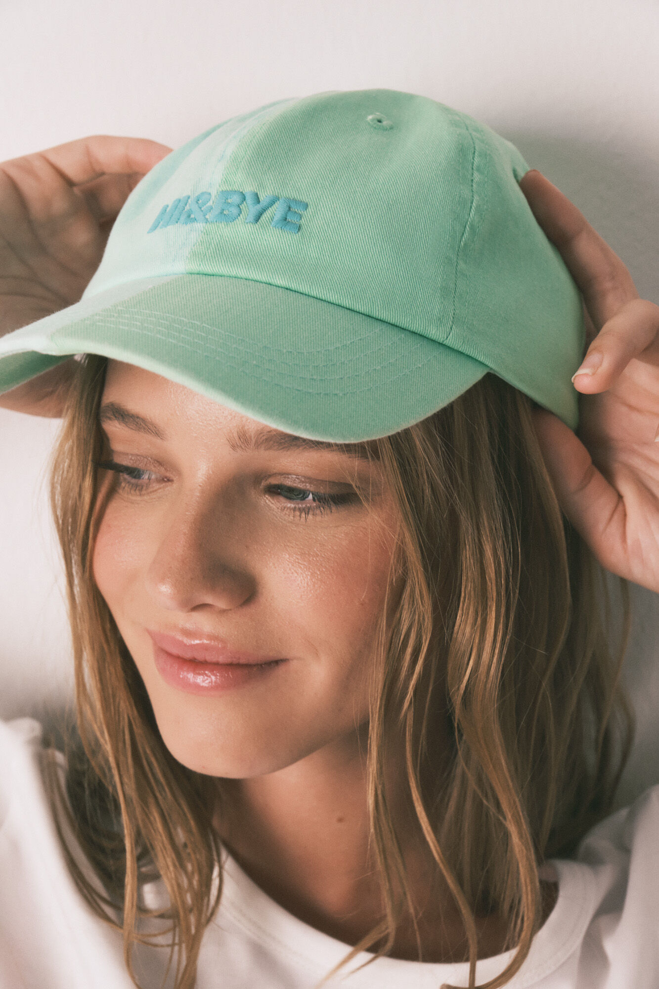 HI&BYE Green cotton adjustable cap