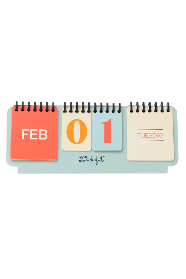 Mr. Wonderful Vintage-style perpetual desktop calendar to enjoy a perfect year printed