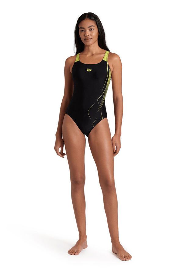 Womensecret Arena Feel Dive Swim Pro Back Swimsuit For Women fekete