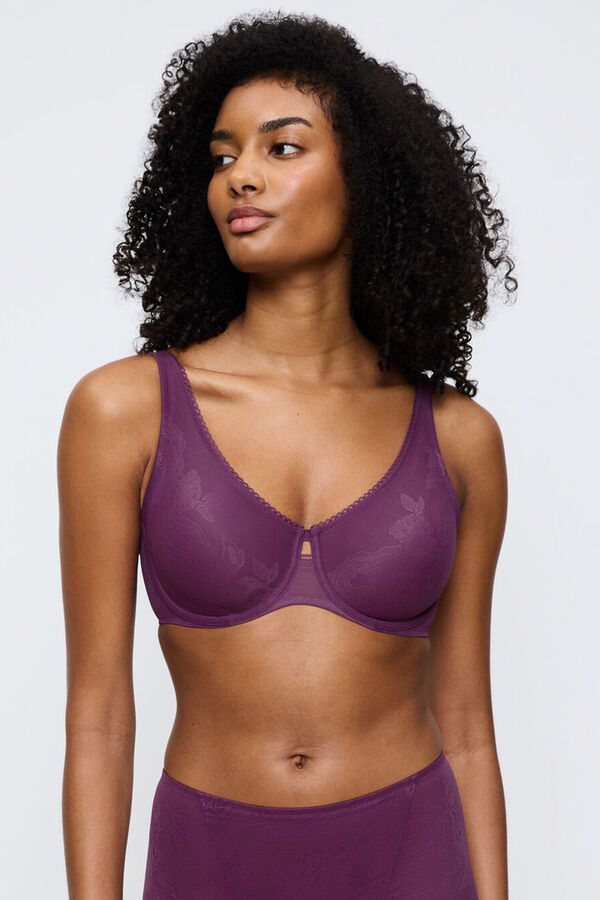 Triumph Sujetador sin copa Shape Wild Rose morado/lila