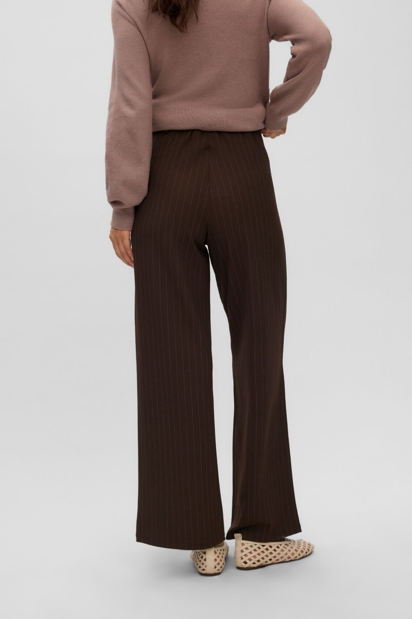 Mamalicious Cal&ccedil;a de malha de perna larga pr&eacute;-mam&atilde;