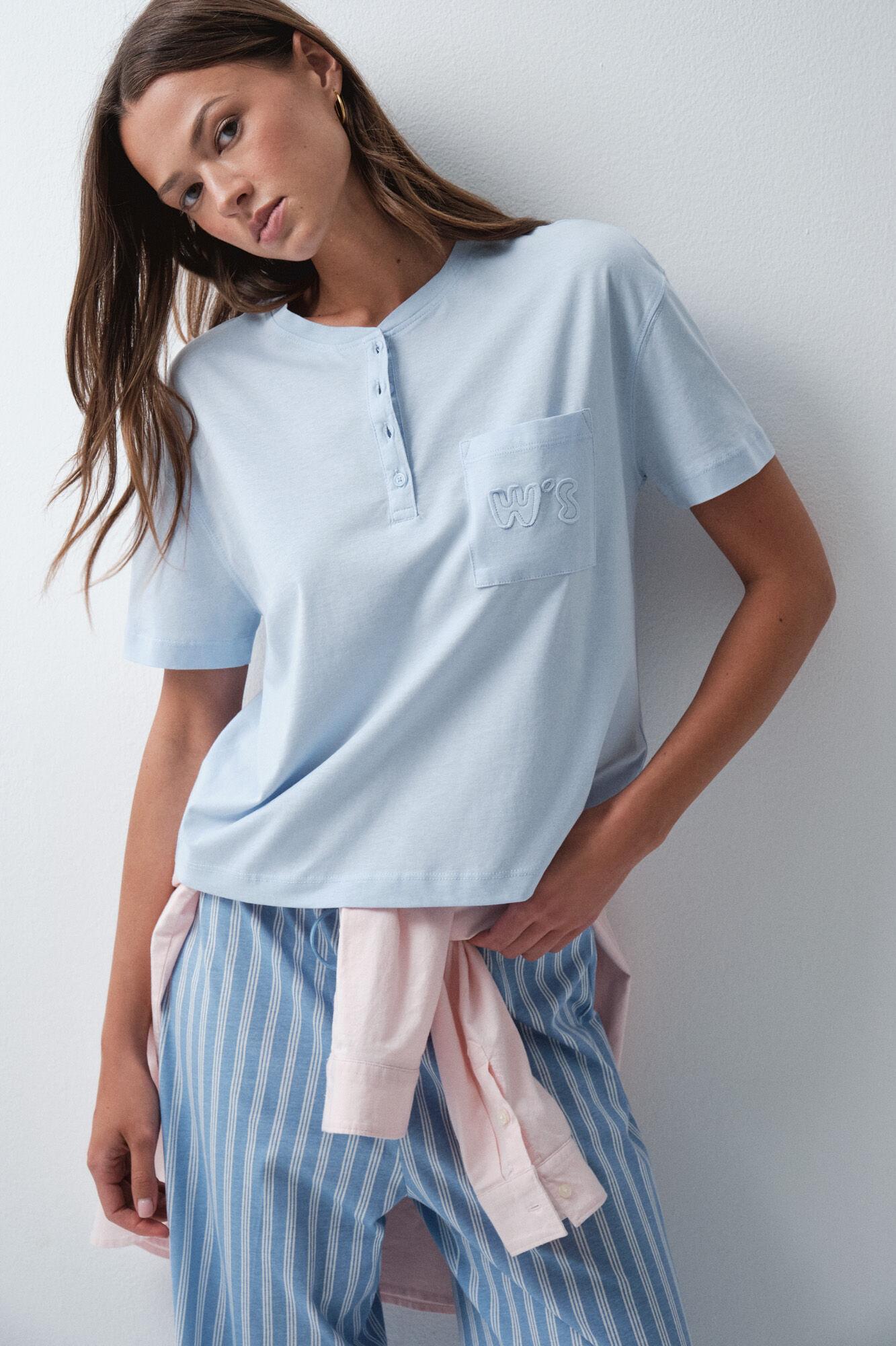 Women'secret Camiseta algod&oacute;n azul