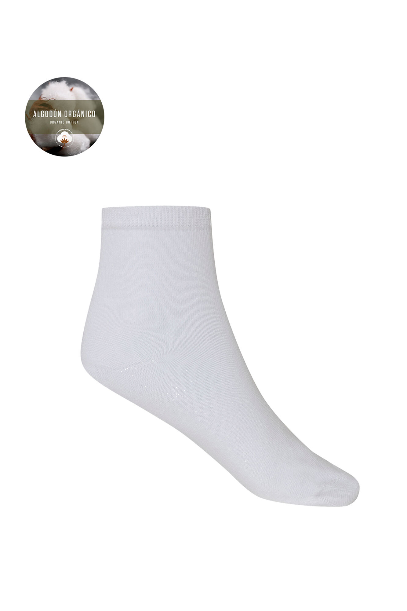 Punto Blanco Pacote com 2 meias lisas de algod&atilde;o org&acirc;nico
