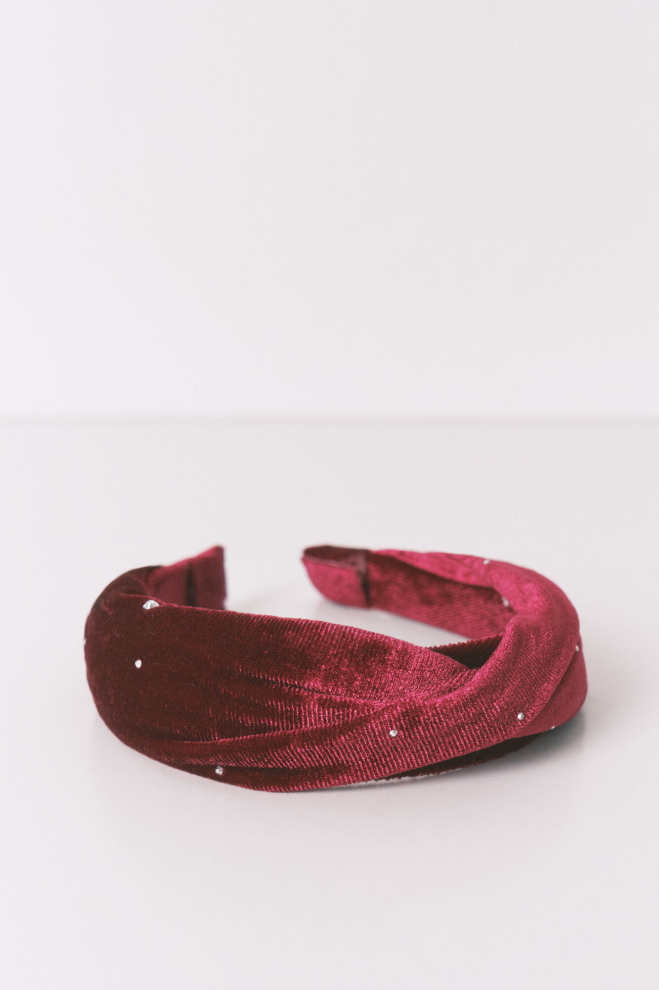 Women'secret Red velvet headband with glitter