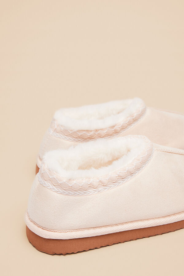 Womensecret Beige slipper boots beige