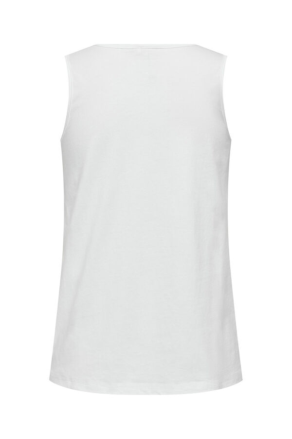 Womensecret T-Shirt Träger Baumwolle Weiß