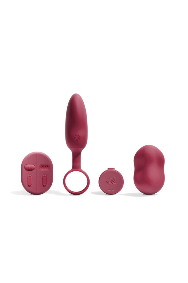 Platanomel&oacute;n Mobi Remote Control Couples Vibrator vermelho