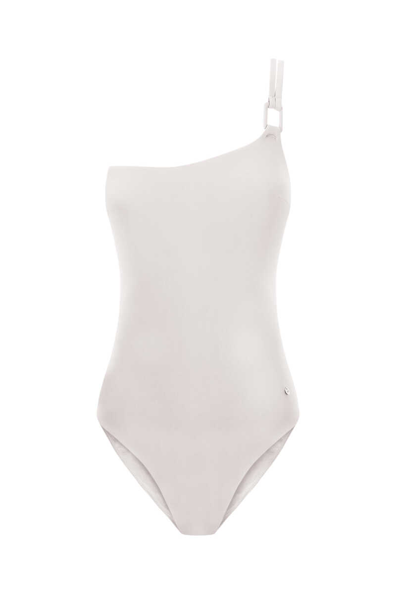 Womensecret White asymmetric shaping swimsuit beige