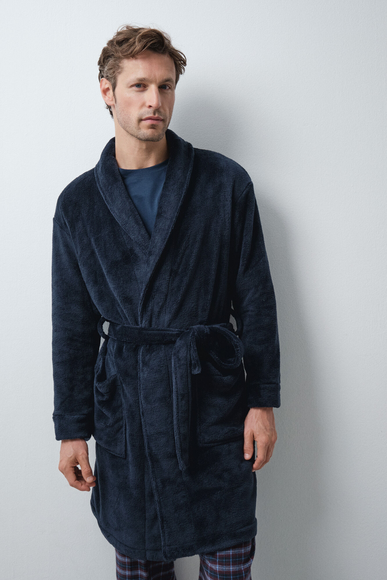Women'secret Long belted wrap robe