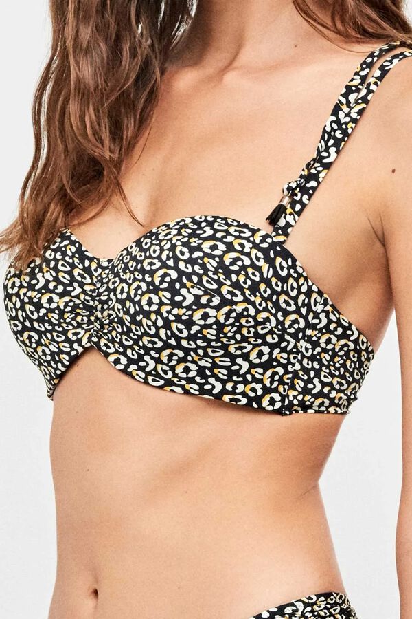Gisela Bandeau-Bikinitop mit Silikonb&uuml;gel Wei&szlig;