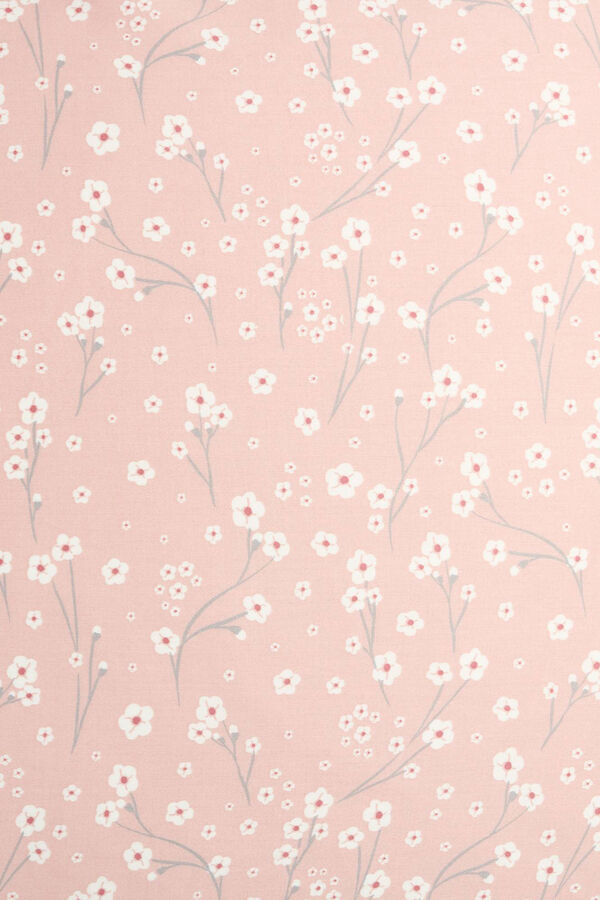 Womensecret Floral sateen cotton cushion cover Ružičasta