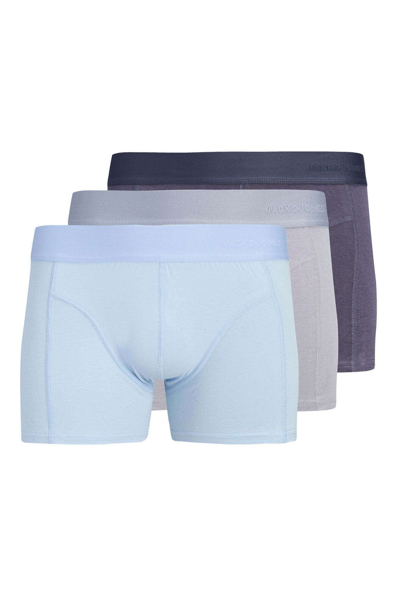 Jack & Jones Pack 3 boxers em algod&atilde;o