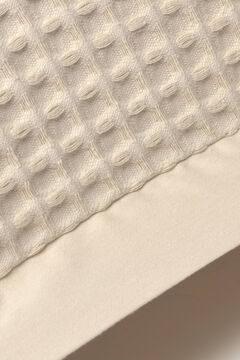 Womensecret Capa travesseiro 100% algodão ninho de abelha 55 x 55 cm. marrom