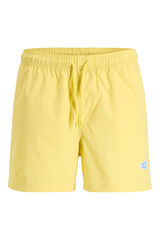 Jack & Jones Basic plain logo swimwear yellow