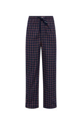 Womensecret Long tartan pyjama bottoms Blau