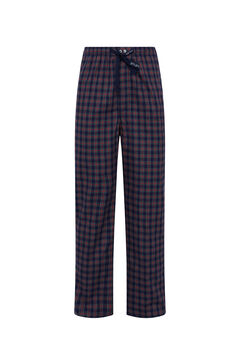 Womensecret Long tartan pyjama bottoms bleu