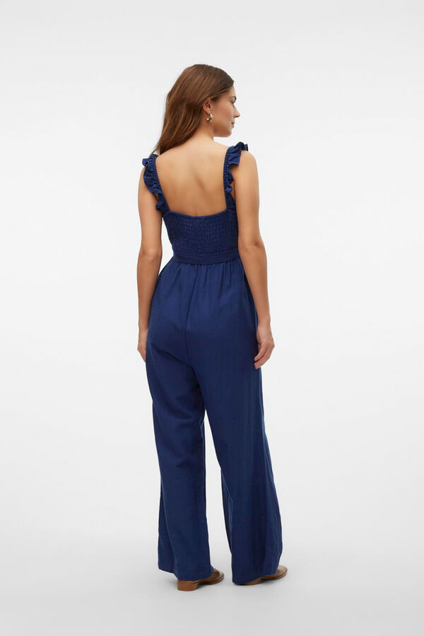 Womensecret Strappy 7/8 maternity jumpsuit Plava