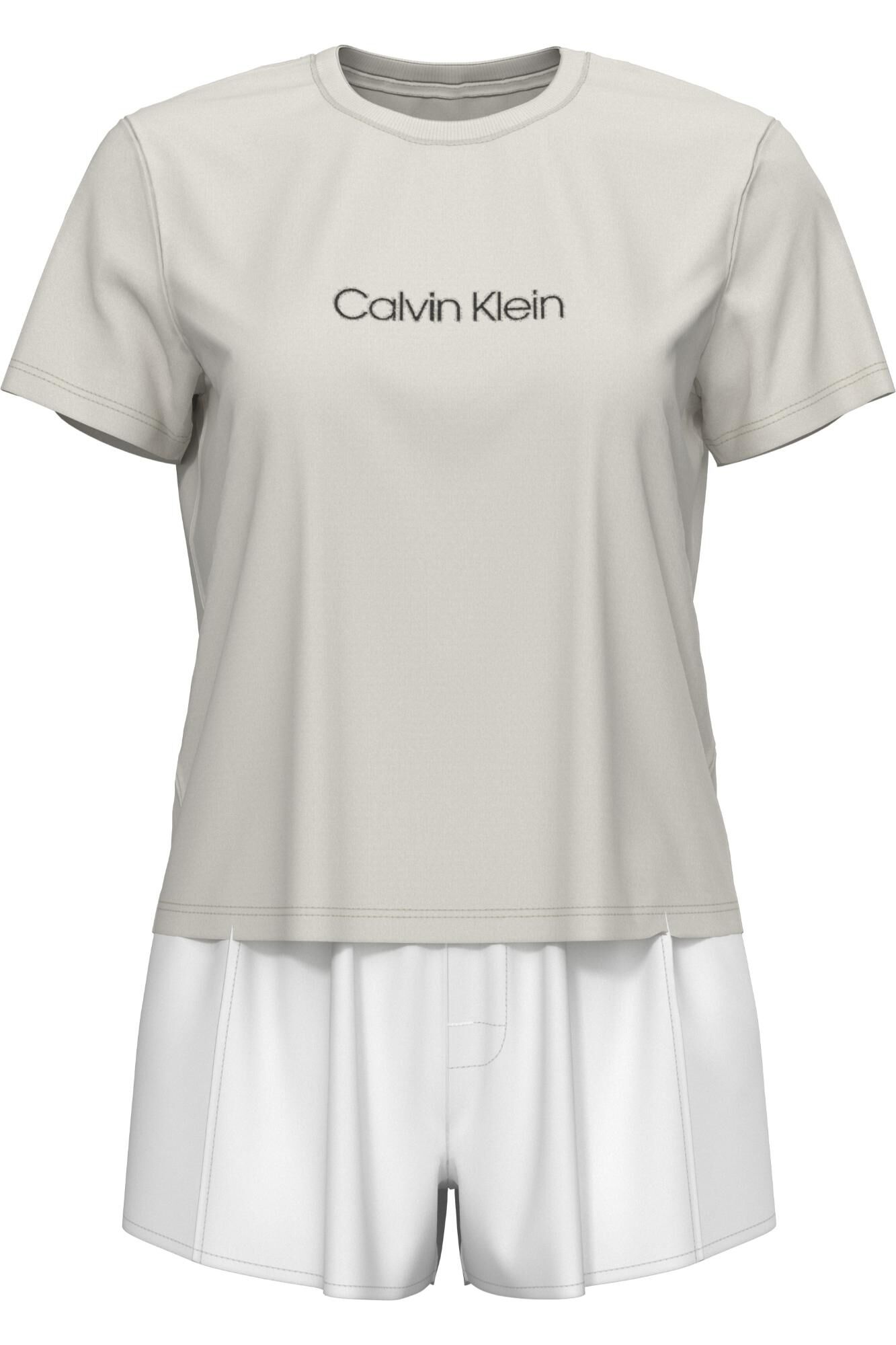 Calvin Klein Conjunto pijama corto liso logo