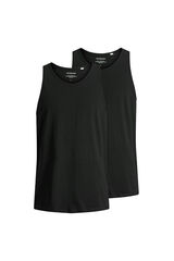 Jack & Jones Pack of 2 sleeves t-shirts black