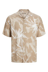 Jack & Jones Camisa estampada manga curta azul