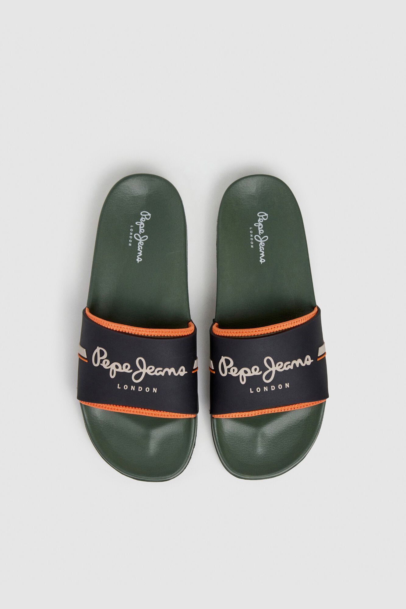 Pepe Jeans Chanclas de banda detalle fl&uacute;or