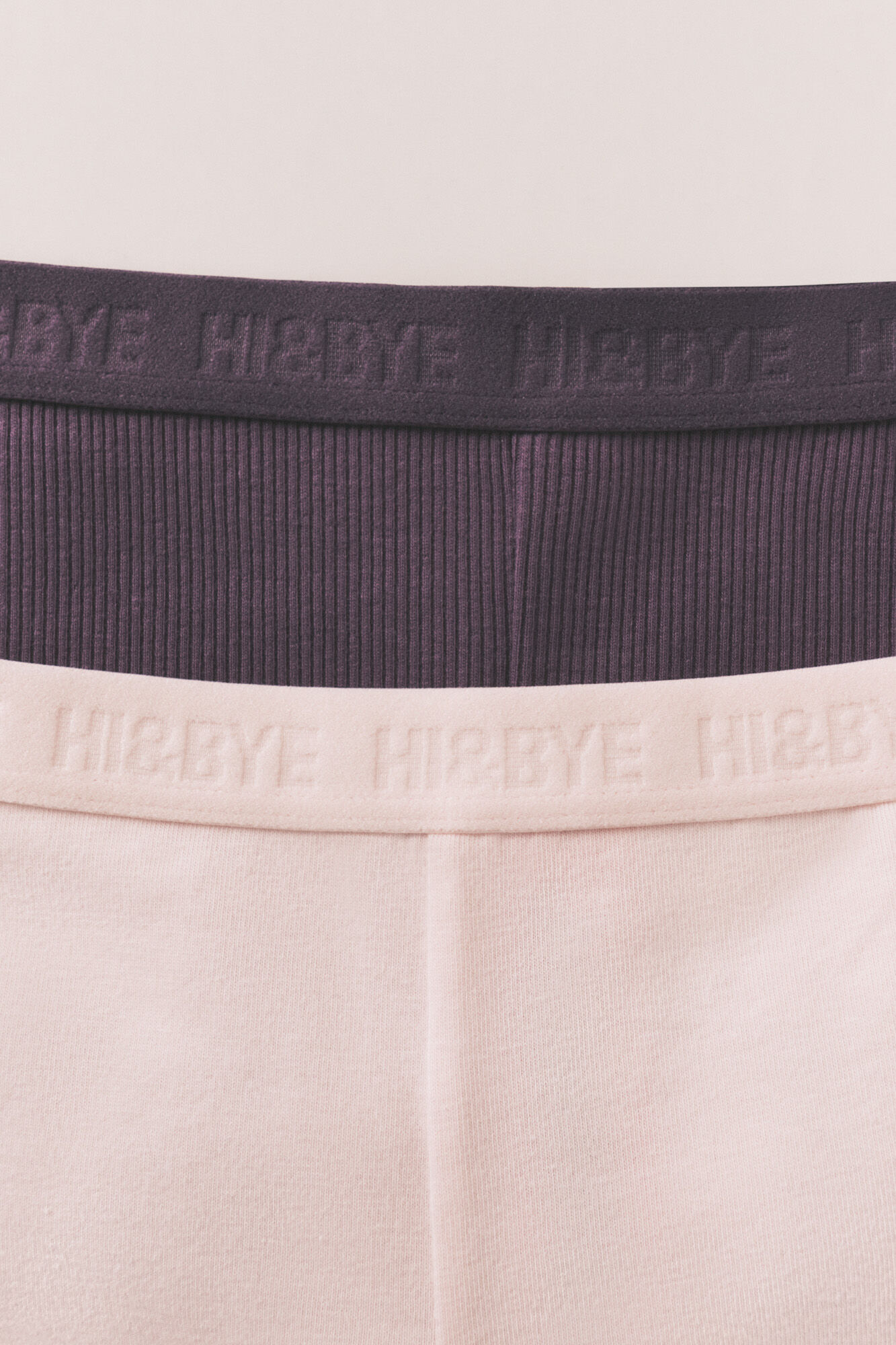 HI&BYE Purple and pink cotton boxer panties 2-pack