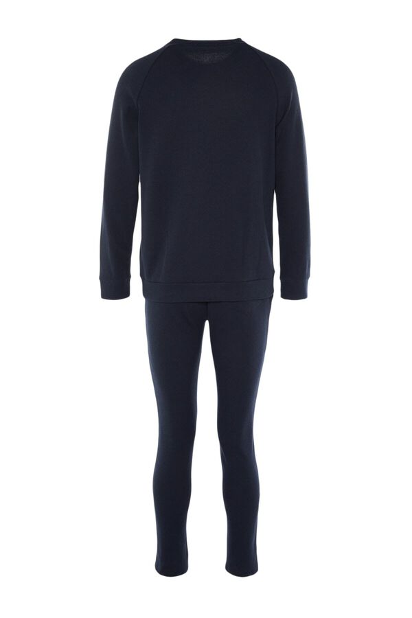Trendyol Comfortable Knitted Pyjama Set blue