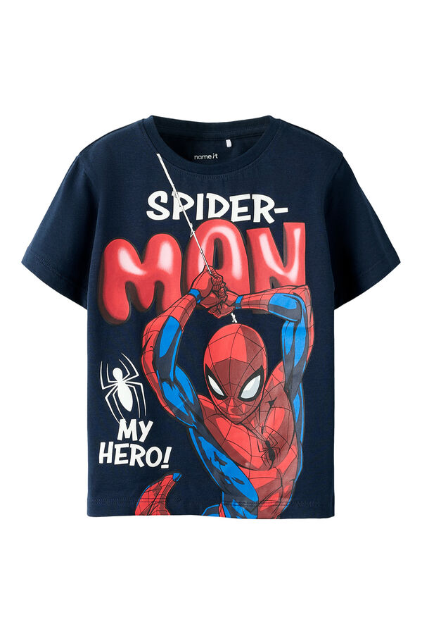 Name it Spiderman short sleeve T-shirt blue