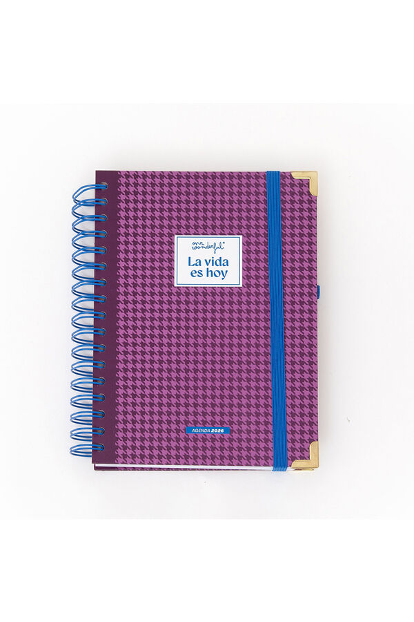 Mr. Wonderful Set de Agenda Office 2026 Diaria + boli - La vida es hoy estampado