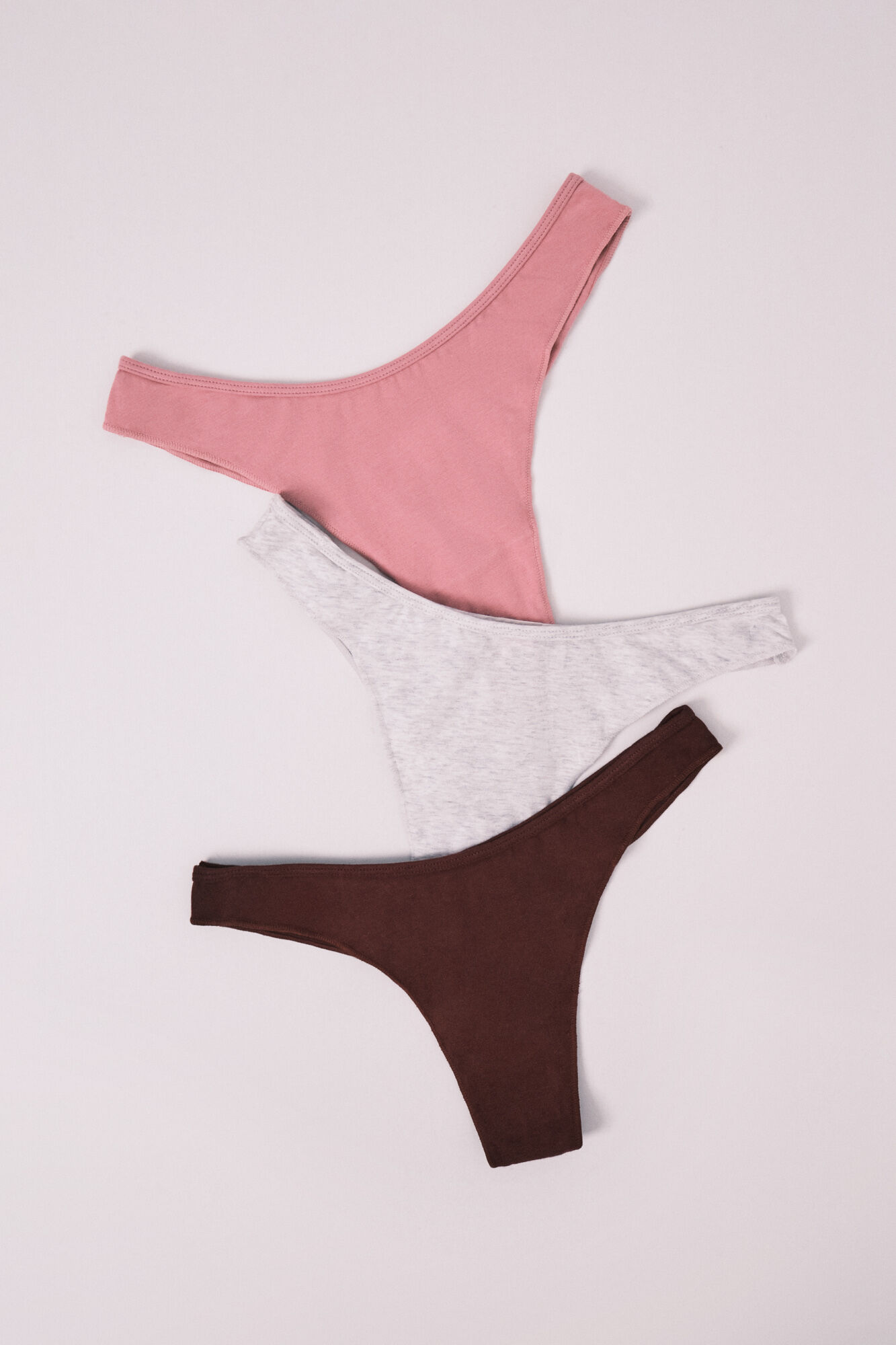 HI&BYE Pink 3-pack Brazilian panties