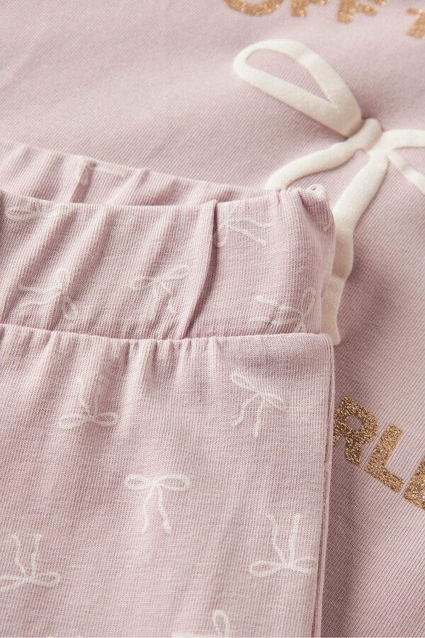 Name it Pijama de ni&ntilde;a de lazos rosa