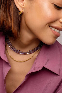 Womensecret Halskette Altea Dots Lavande Gold mit Print