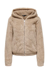 Only Maternity Chaqueta de pelo con cremallera maternity beige