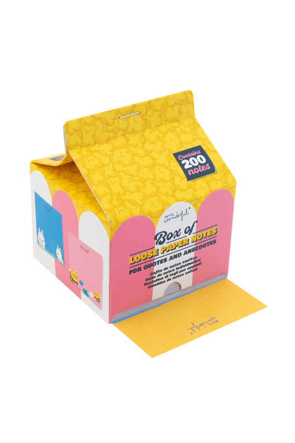Mr. Wonderful Box of loose notes to have your tasks resolved printed